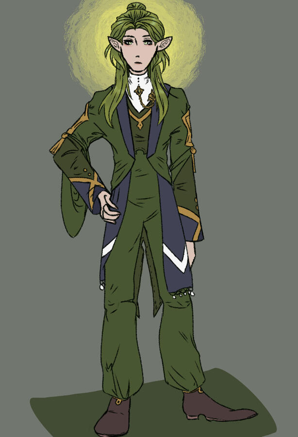 Portrait of Nabatean Linhardt without the concealing spell